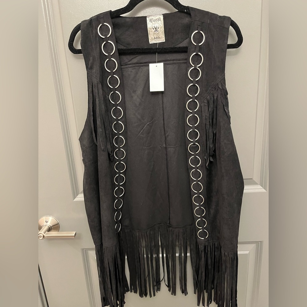 Biker style vest